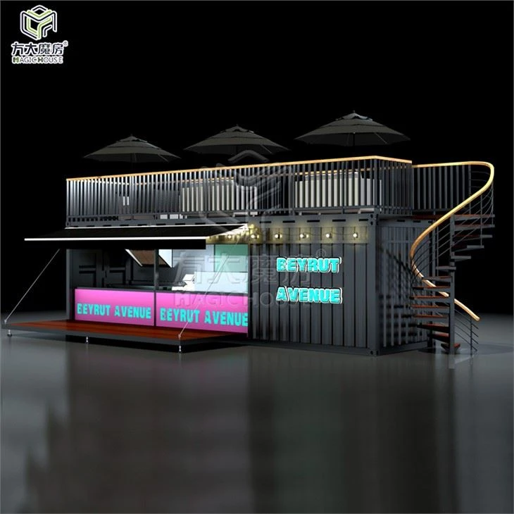 Cafenea cu două etaje Block Container Cafe